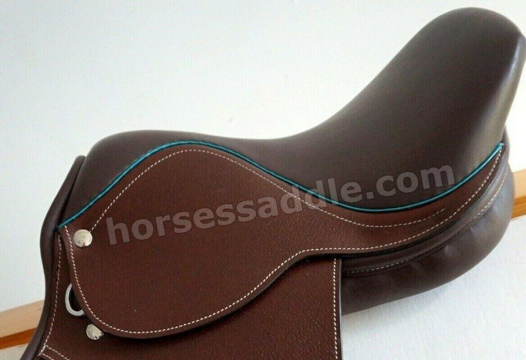 Equitem Brown Leather Youth Close Contact English Saddle