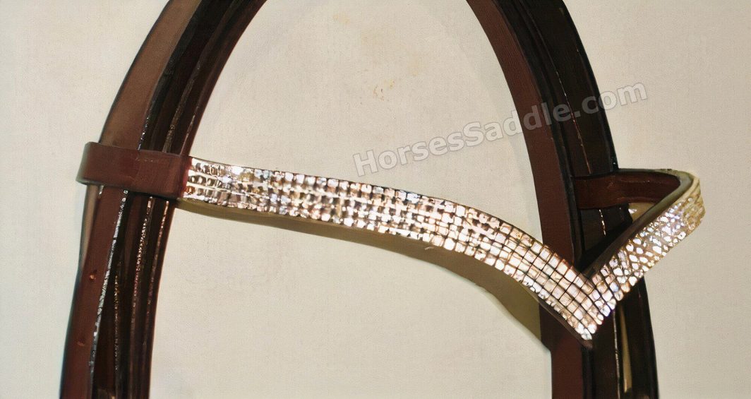 New Design V Shape 4 rows Clear Crystal Browband