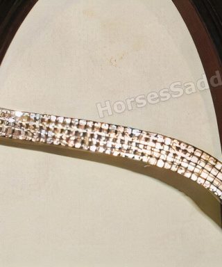 New Design V Shape 4 rows Clear Crystal Browband